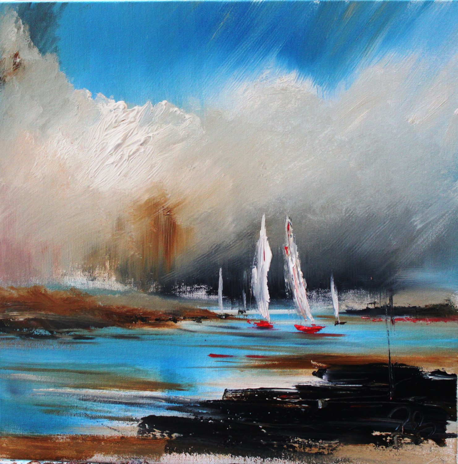 'Blustery Sails ' by artist Rosanne Barr